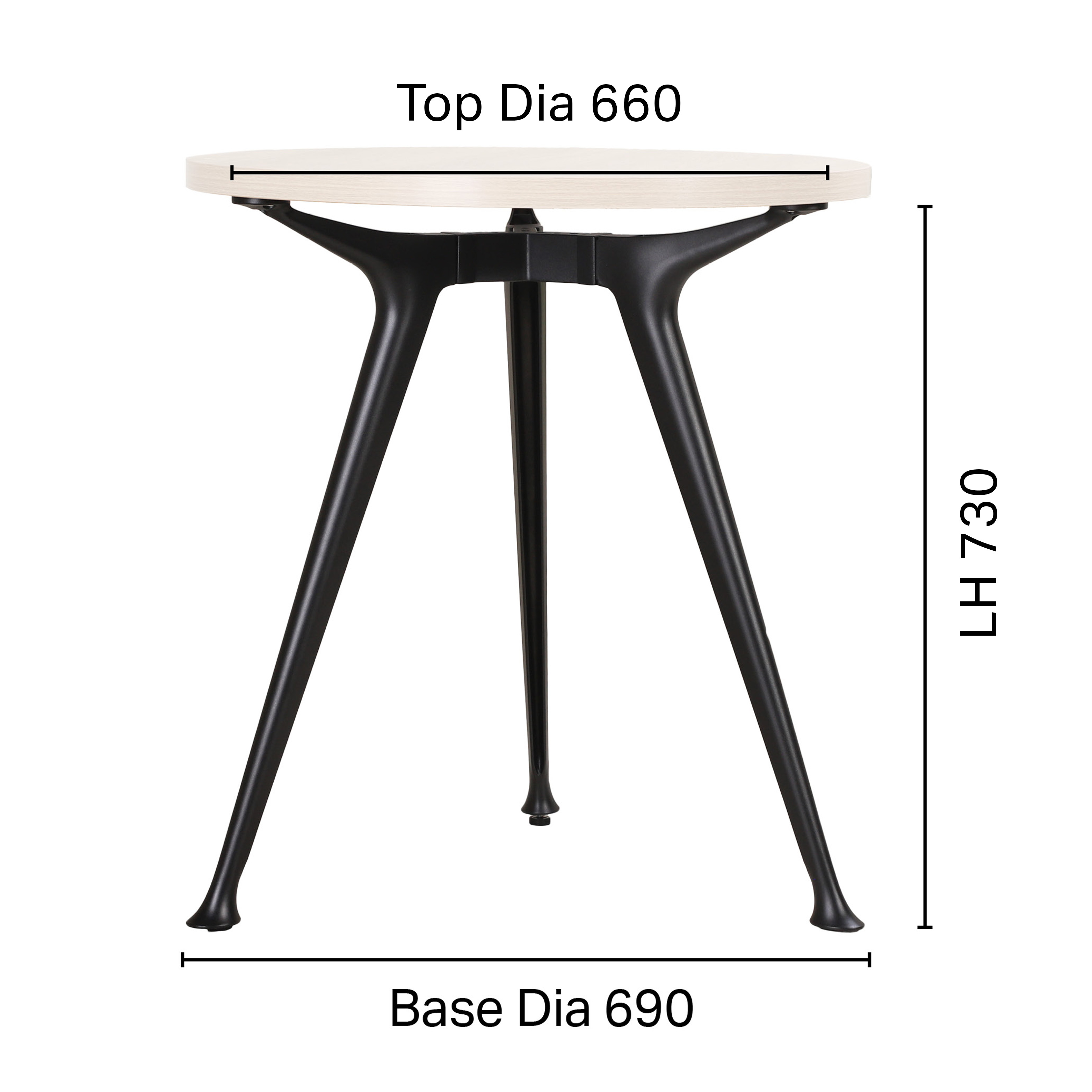Chad Table Base - 3Prong
